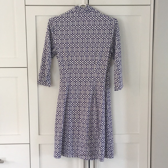 J. McLaughlin Wrap-Front 3/4 Sleeve Dress Size XS - Picture 2 of 4